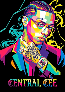 Central Cee Pop Art Portrait