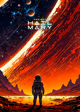 Project Hail Mary Space Poster