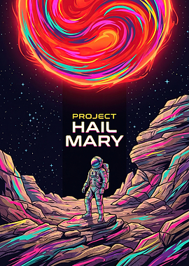 Project Hail Mary Space Poster