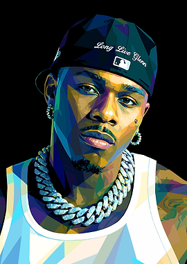 DaBaby Low Poly Portrait
