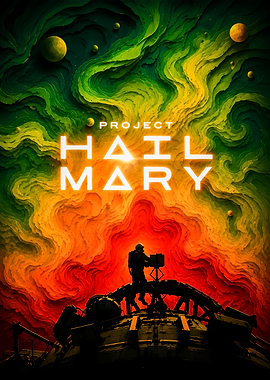 Project Hail Mary Space Poster