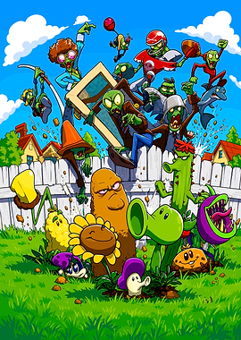 Plants vs. Zombies Battle Scene
