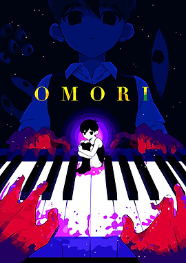 Omori Piano Horror Game Poster