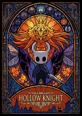 Hollow Knight Stained Glass Art