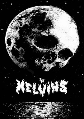 The Melvins Skull Moon Poster