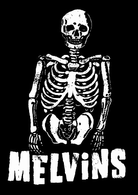 Melvins Band Skeleton Logo Graphic