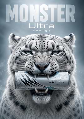 Monster Ultra Energy Snow Leopard
