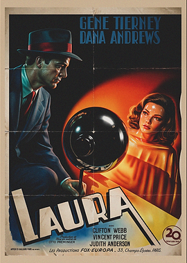 Vintage Laura Movie Poster