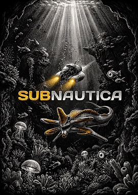 Subnautica Underwater Exploration Poster