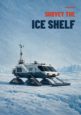 Survey the Ice Shelf - Retro Future Polar Crawler