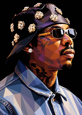 Low Poly Portrait of Mr Money