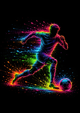 Neon Soccer Sprint Master
