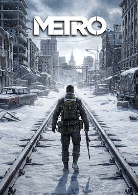 Metro Video Game Post-Apocalyptic Poster