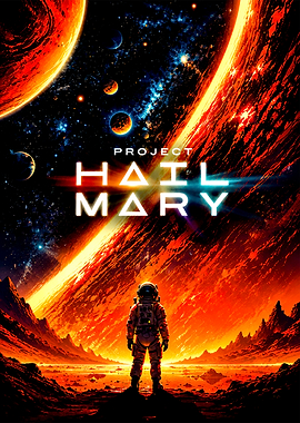 Project Hail Mary Space Poster