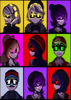 Murder Drones Character Grid Portrait