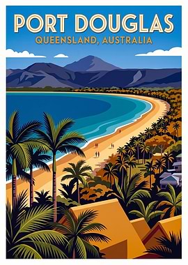 Port Douglas Queensland Travel Poster