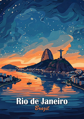 Rio de Janeiro Travel Poster