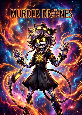 Murder Drones Cyn Character Poster