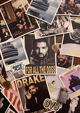 Drake Music Memorabilia Collage