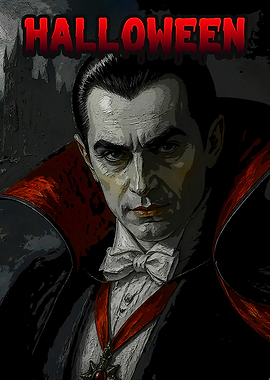 Dracula Halloween Poster