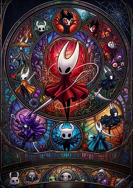 Hollow Knight Stained Glass Art