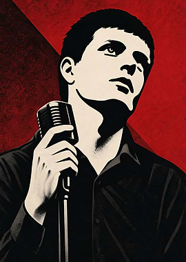 Ian Curtis Joy Division Poster
