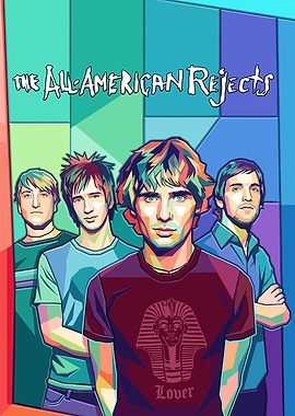 The All-American Rejects Pop Art Poster