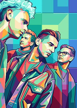 Depeche Mode WPAP Pop Art Portrait