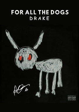 Drake For All The Dogs Album Cover