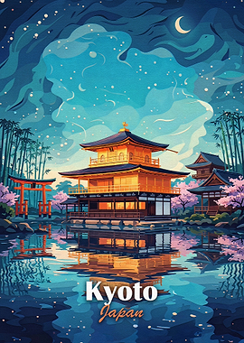 Golden Pavilion Temple in Kyoto