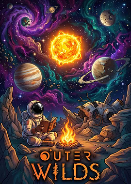 Outer Wilds Space Exploration Poster