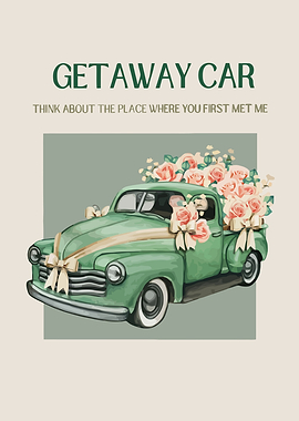 Vintage Green Getaway Truck
