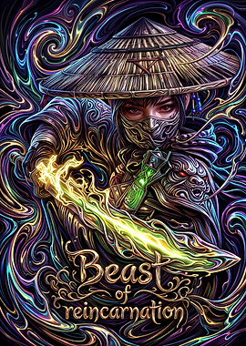 Beast of Reincarnation Samurai Warrior Art
