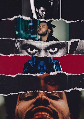The Weeknd Collage Poster