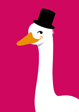 Dapper Goose in Top Hat