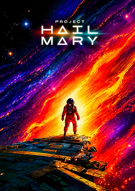 Project Hail Mary Space Poster