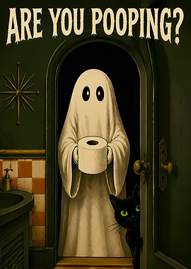 Are You Pooping ? Funny Ghost