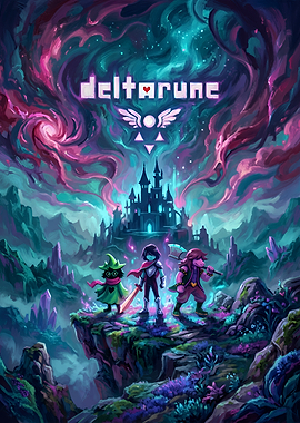 Deltarune Fantasy Adventure Poster