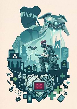 Apex Legends Lifeline Combat Medic Poster