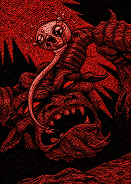 The Binding of Isaac Demon Illustration