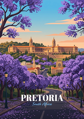 Pretoria South Africa Jacaranda City Poster