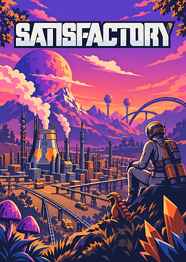 Satisfactory Game Poster Art
