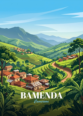 Bamenda Cameroon Travel Poster