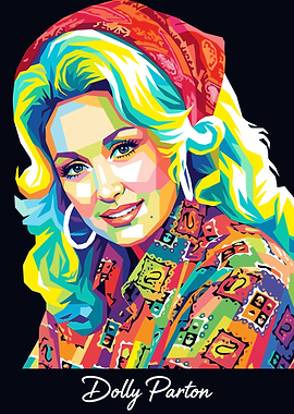 Dolly Parton Pop Art Portrait