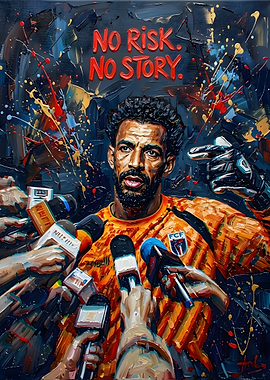 No Risk No Story Soccer Portrait