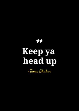 Tupac Shakur Inspirational Quote Poster