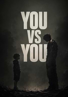 You vs You Inspirational Poster