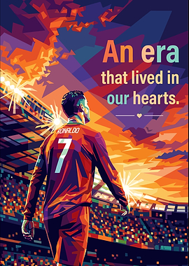 Cristiano Ronaldo Pop Art Poster