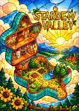 Stardew Valley Stained Glass Farm