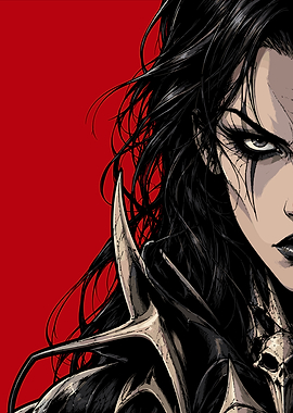 Dark Fantasy Warrior Portrait